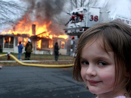 meme house burning down